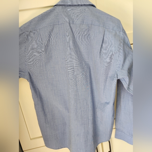 🔹️Givenchy - Blue Dress Shirt - Size 16 - Picture 8 of 11